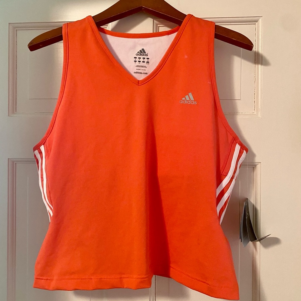 Adidas Coral V Neck Tank Top Size XL - New With Tags
